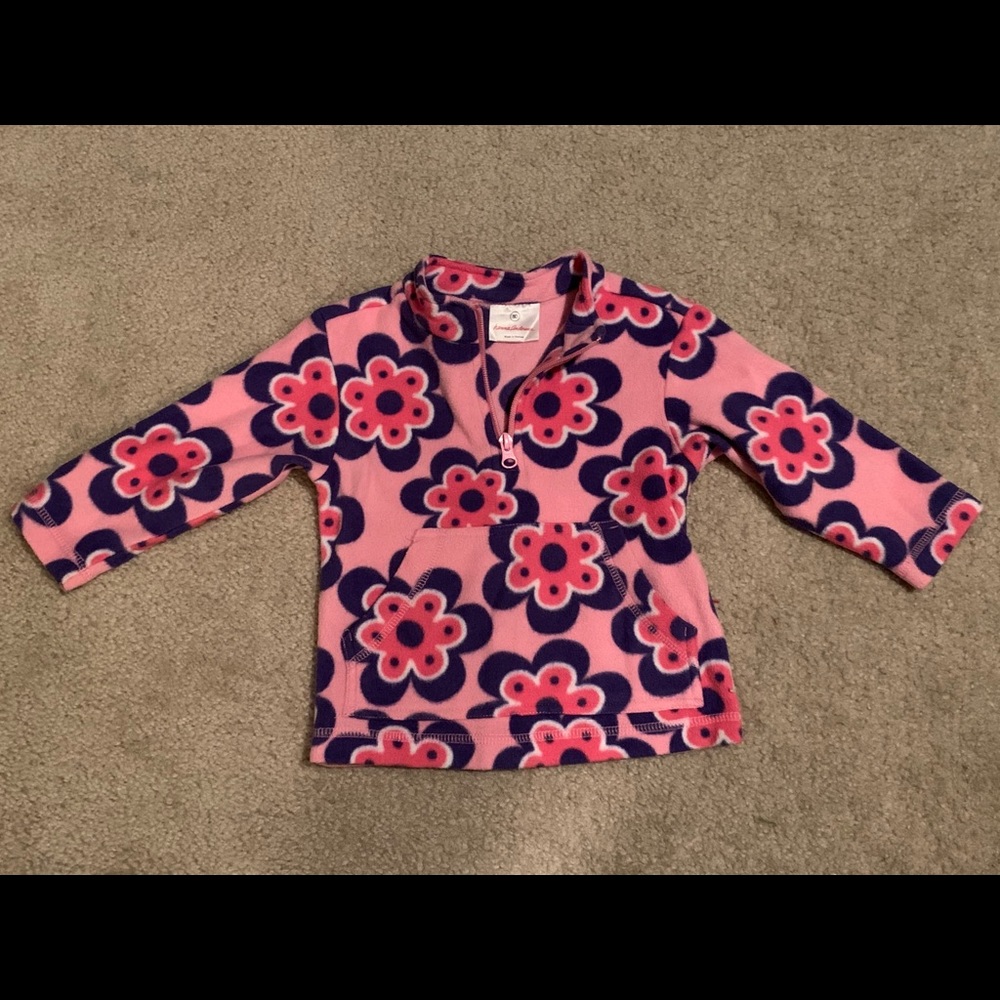 Like new Hanna Andersson half zip fleece pullover